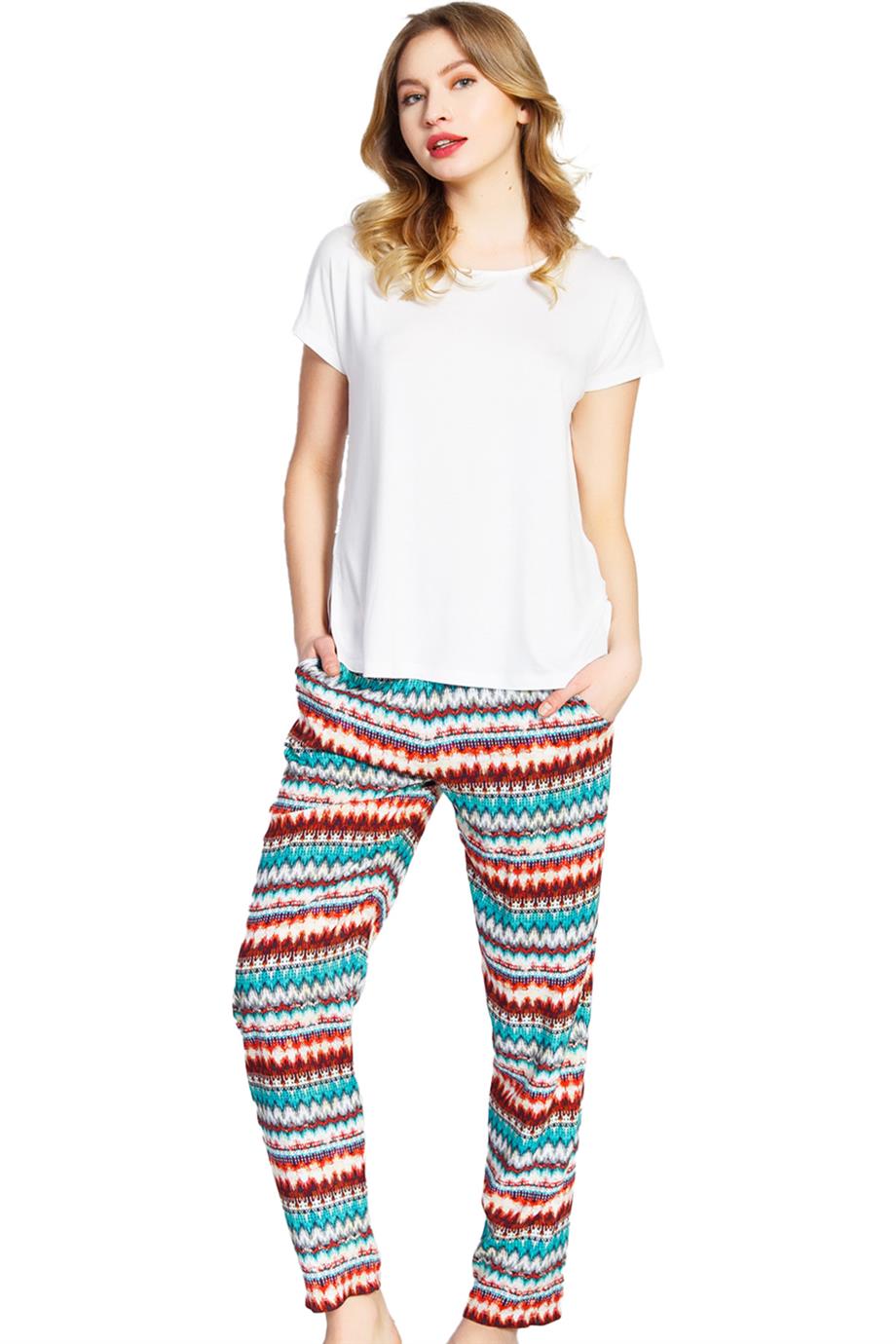 Vienetta Kadın Kısa Kollu Pijama Takımı