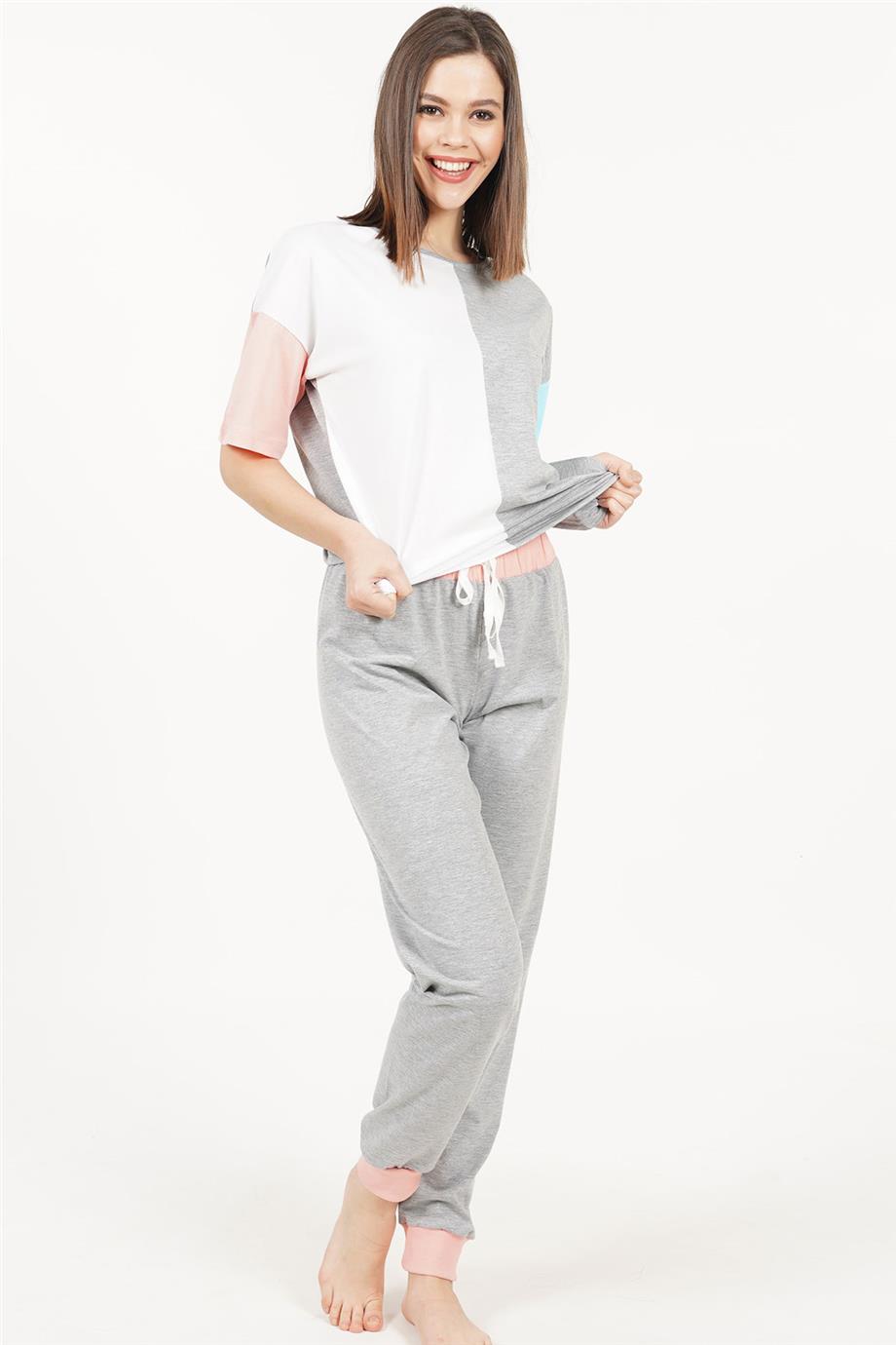 Vienetta Kadın Kısa Kollu Pijama Takımı