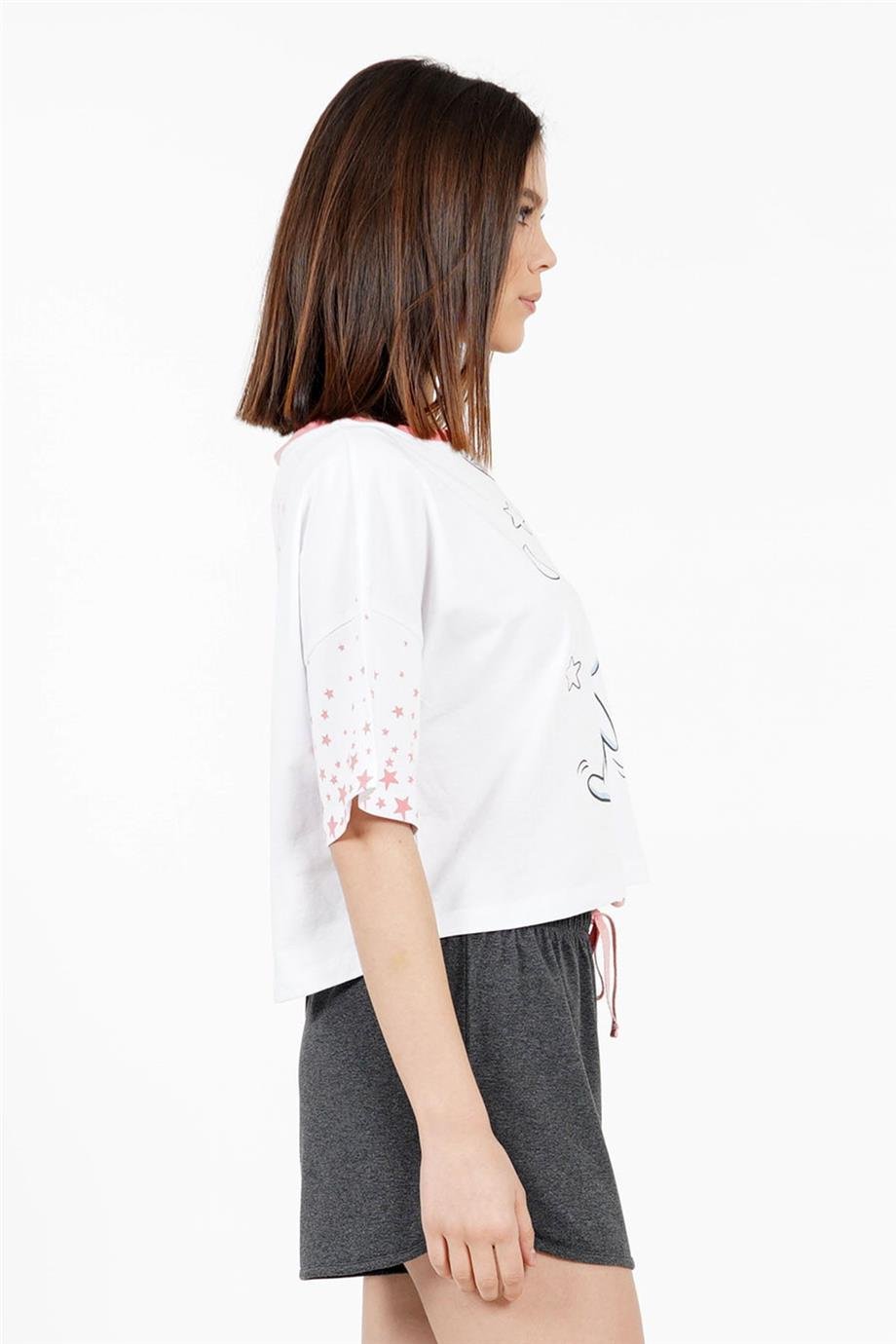 Vienetta Kadın Kısa Kollu Şortlu Pijama Takımı