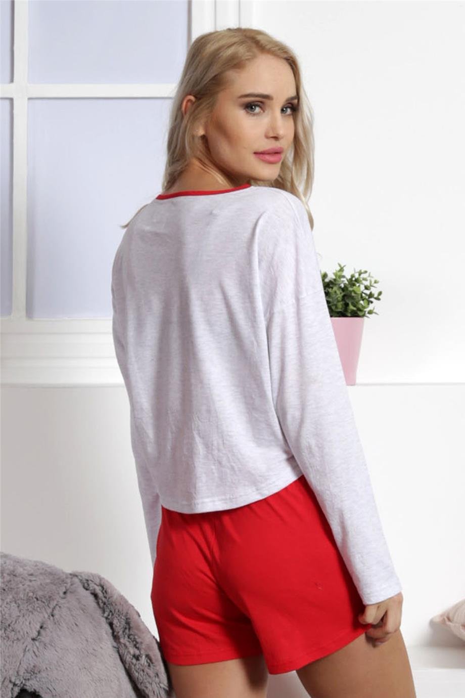 Vienetta Kadın Kısa Kollu Şortlu Pijama Takımı