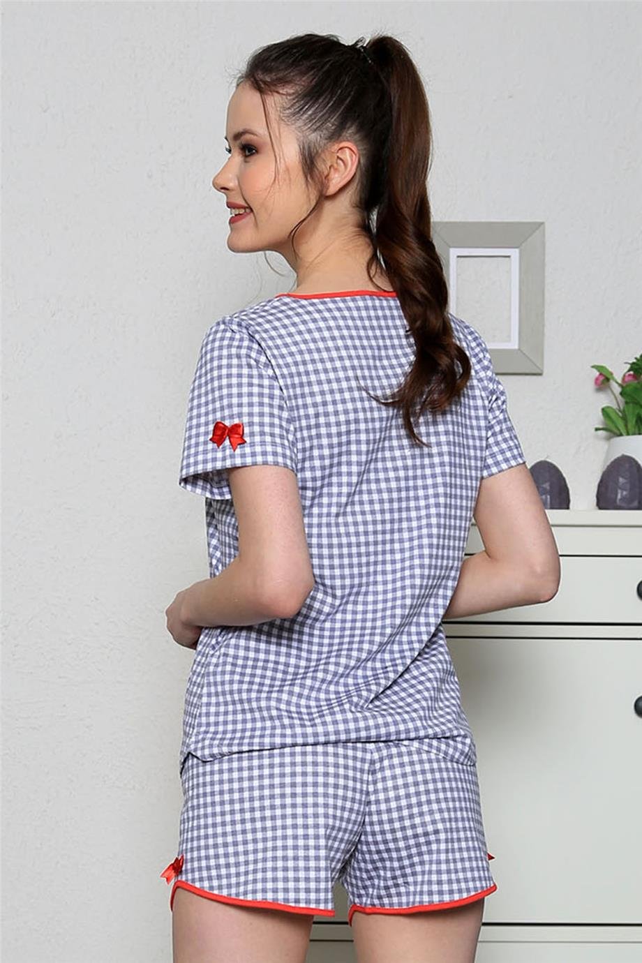 Vienetta Kadın Kısa Kollu Şortlu Pijama Takımı