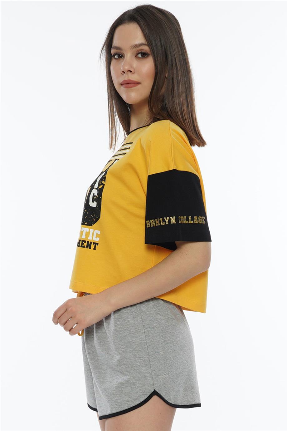 Vienetta Kadın Kısa Kollu Şortlu Pijama Takımı