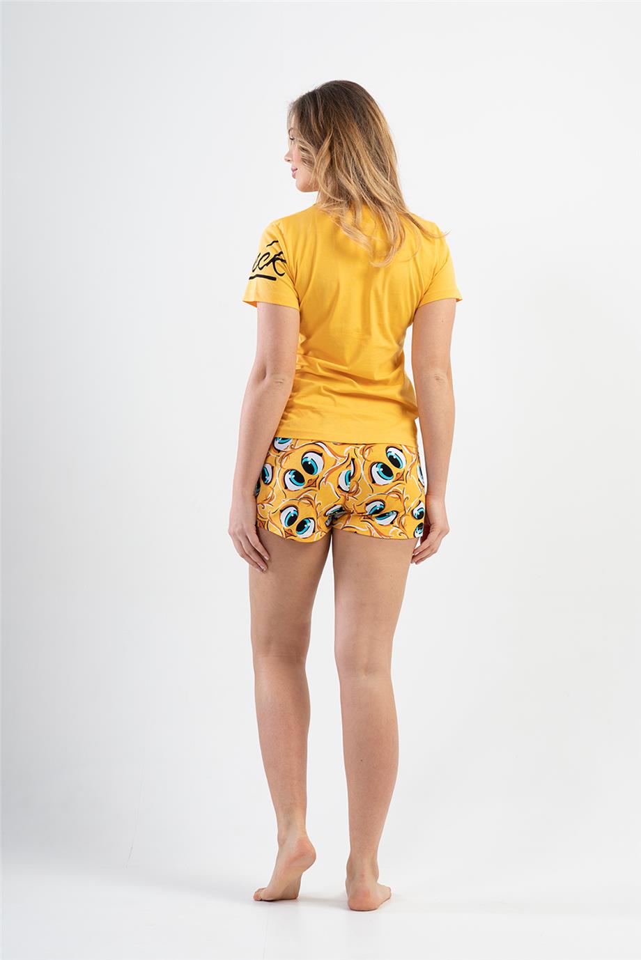 Vienetta Kadın Kısa Kollu Şortlu Pijama Takımı