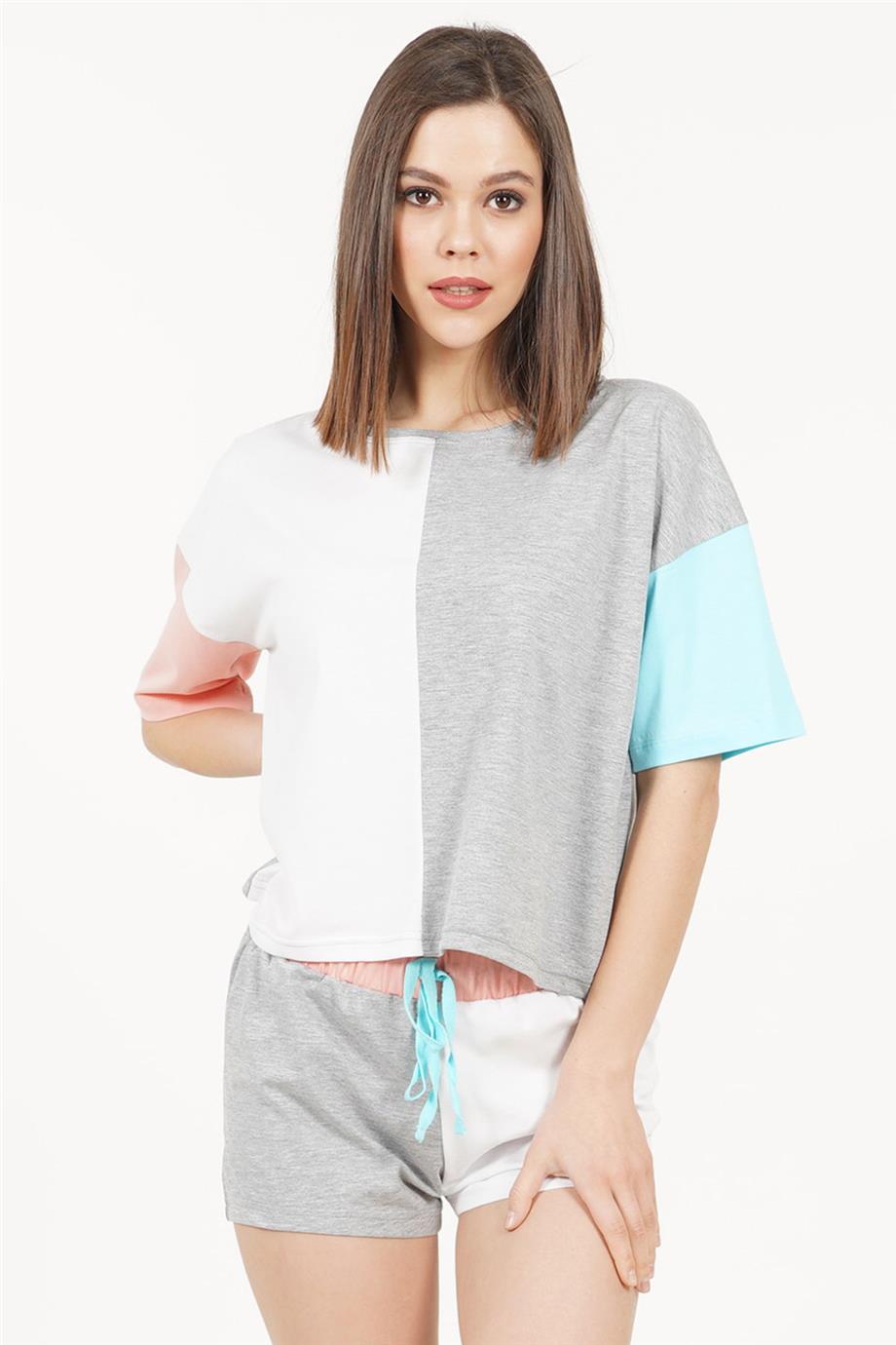 Vienetta Kadın Kısa Kollu Şortlu Pijama Takımı
