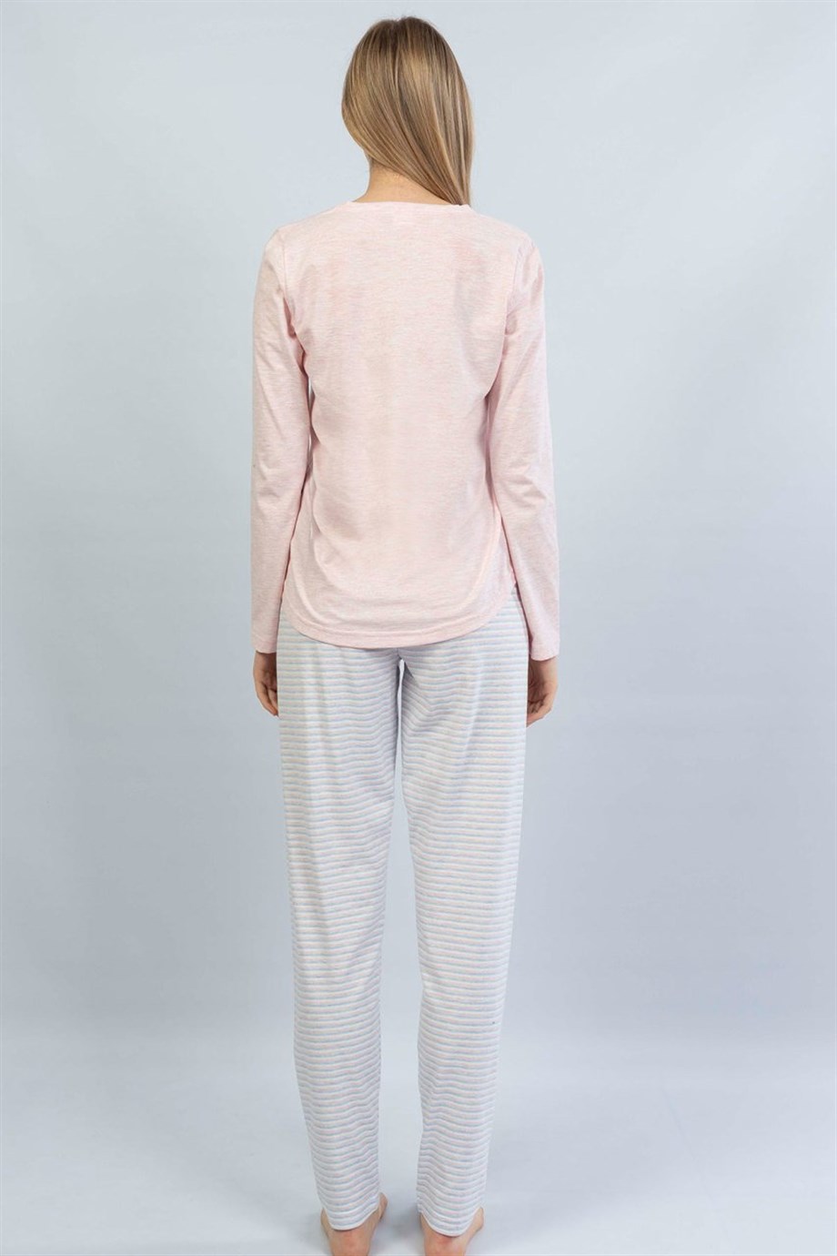 Vienetta Kadın (Pembe) Uzun Kollu Pijama Takımı 1061760000  