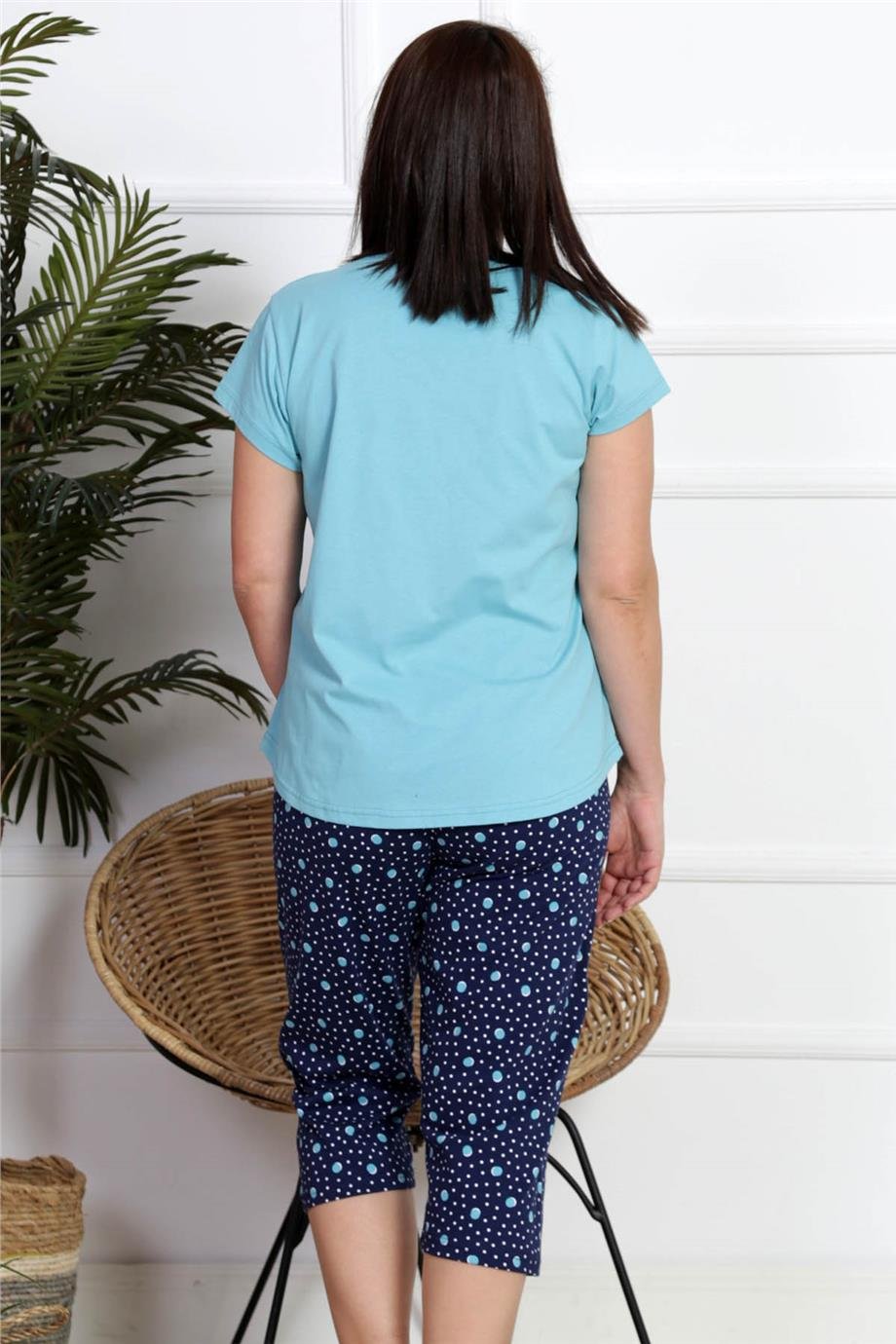 Vienetta Kadın Pijama Caprı Battal