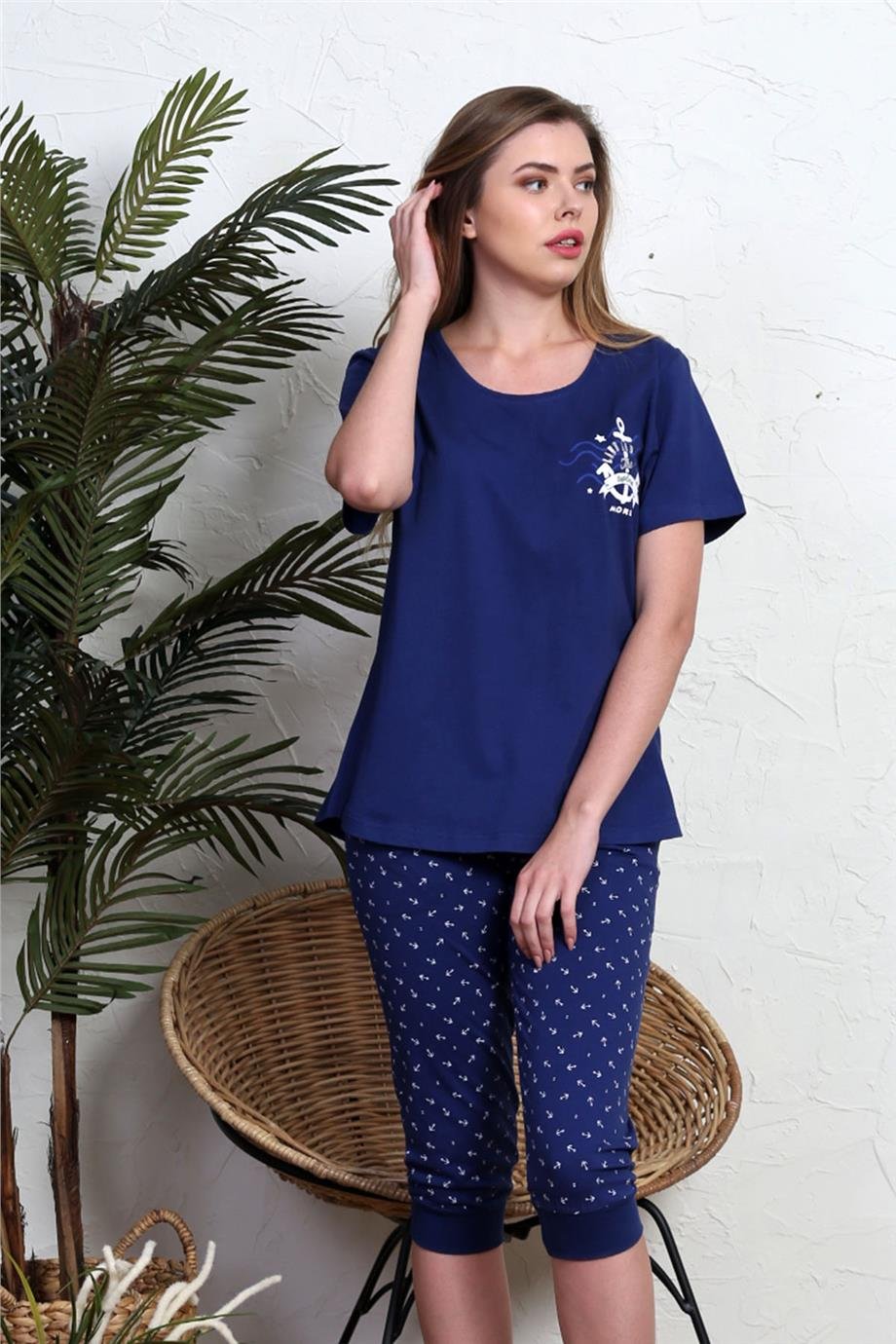 Vienetta Kadın Pijama Caprı Battal