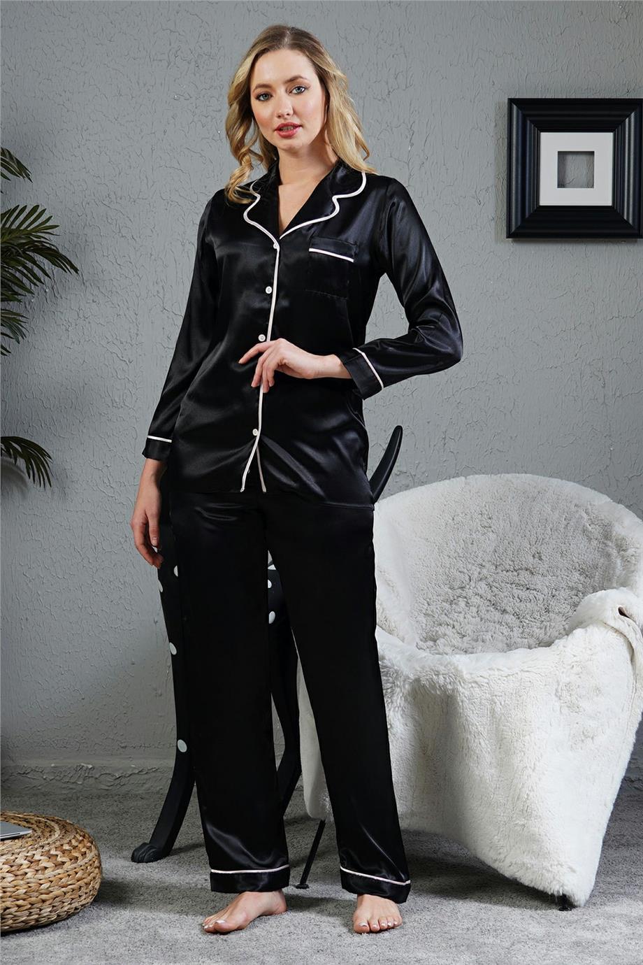 Vienetta Kadın Saten Pijama Takımı