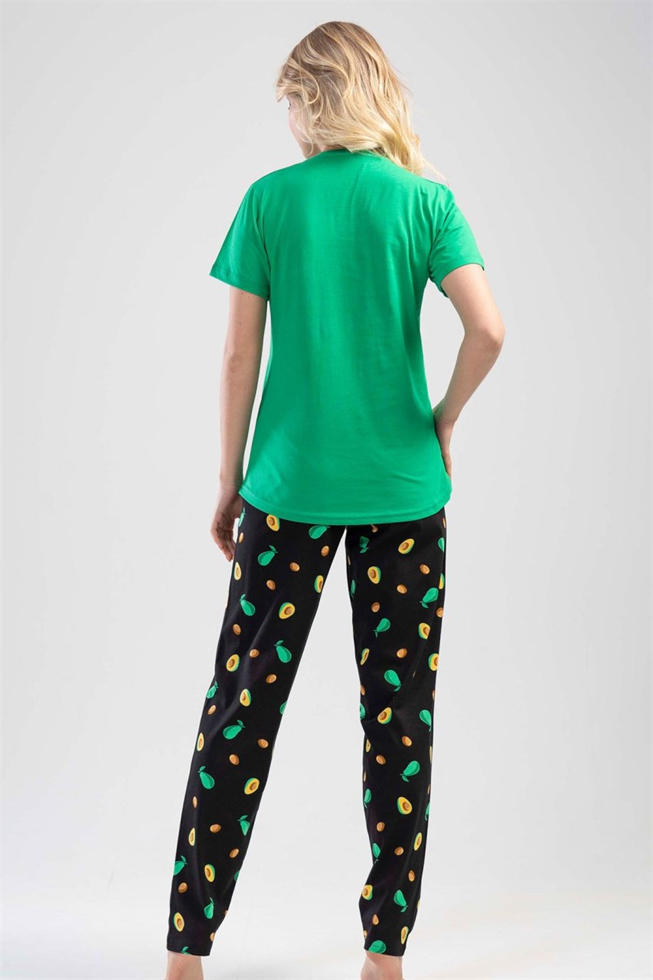 Vienetta Kadın (Yeşil) Kısa Kollu Pijama Takımı 1112606681
