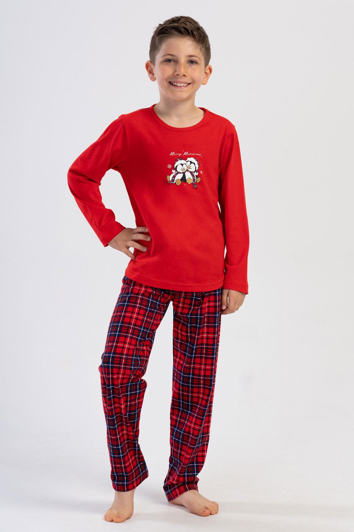 Vienetta Kids 4032103029 Erkek Çocuk Uzun Kollu Pijama Takımı