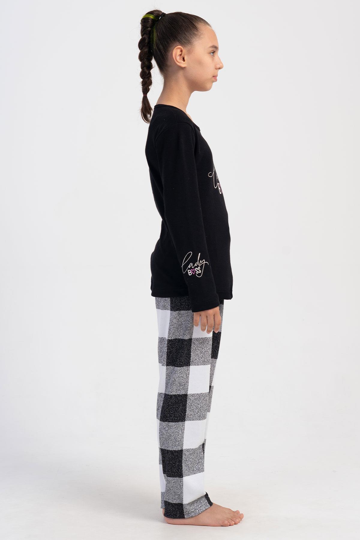 Vienetta Kids 4033521722 Kız Çocuk Uzun Kollu Pijama Takımı