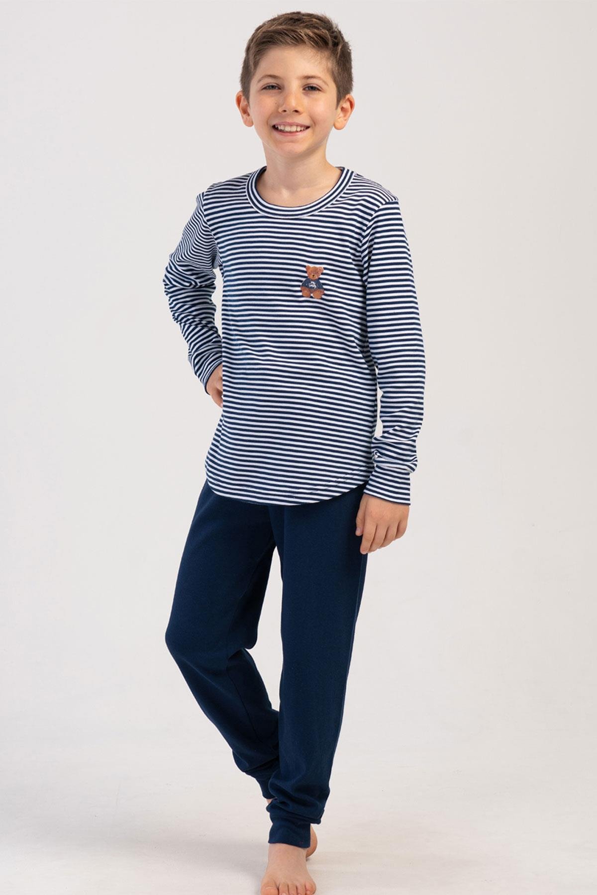 Vienetta Kids 4033761913 Erkek Çocuk Uzun Kollu Pijama Takımı