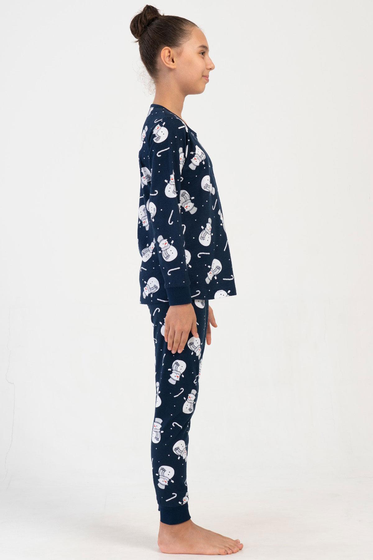 Vienetta Kids 4040473625 Kız Çocuk Uzun Kollu Pijama Takımı