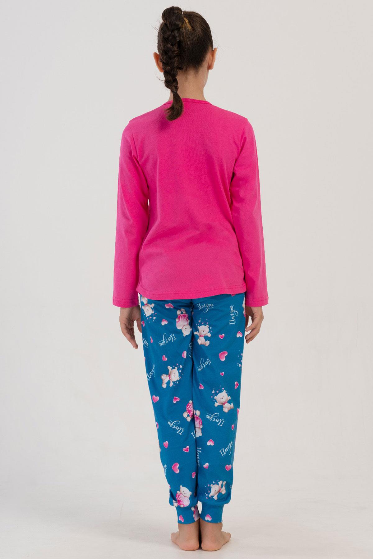 Vienetta Kids 4052845698 Kız Çocuk Uzun Kollu Pijama Takımı