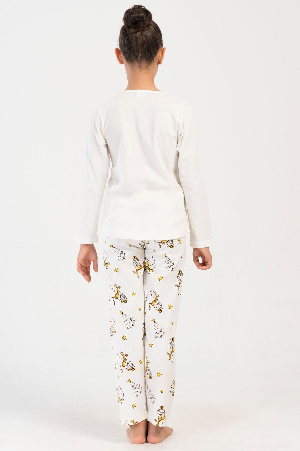 Vienetta Kids 4053360679 Kız Çocuk Uzun Kollu Pijama Takımı