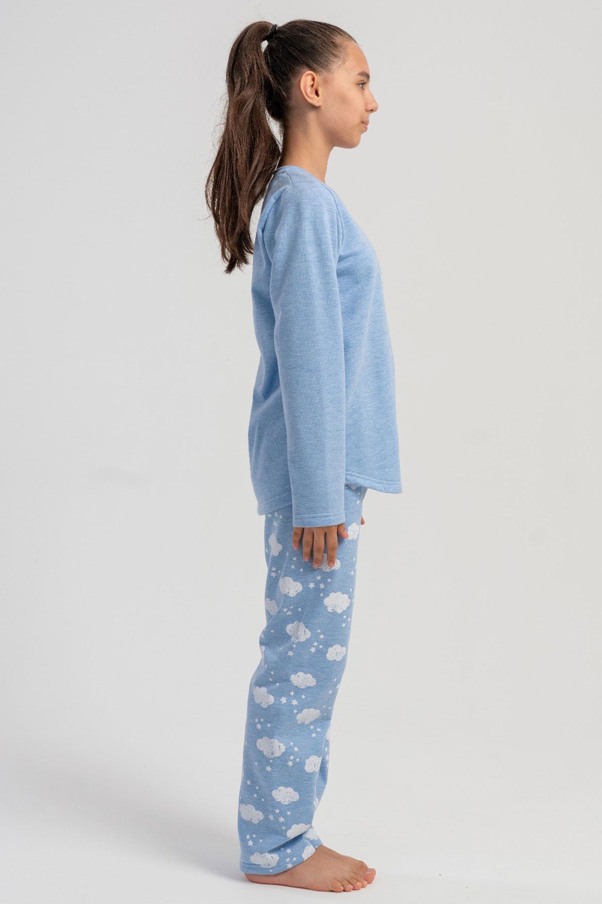 Vienetta Kids 5030891071 Kız Çocuk Uzun Kollu Pijama Takımı
