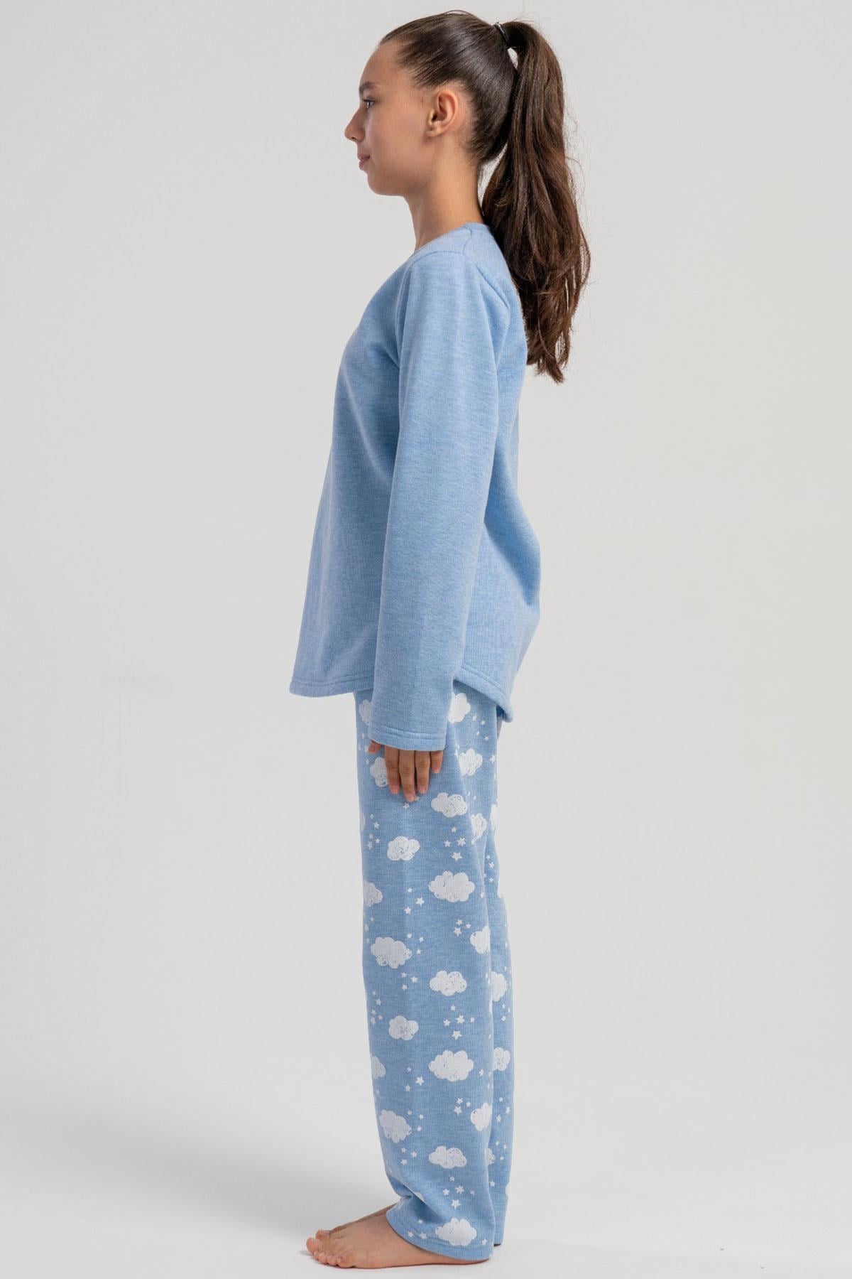 Vienetta Kids 5030891071 Kız Çocuk Uzun Kollu Pijama Takımı