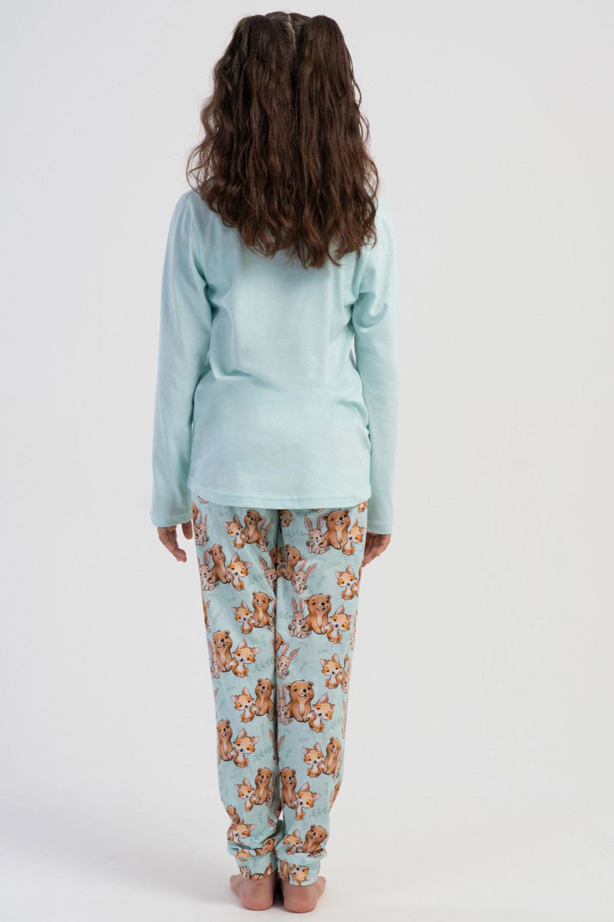 Vienetta Kids 5031933197 Kız Çocuk Uzun Kollu Pijama Takımı