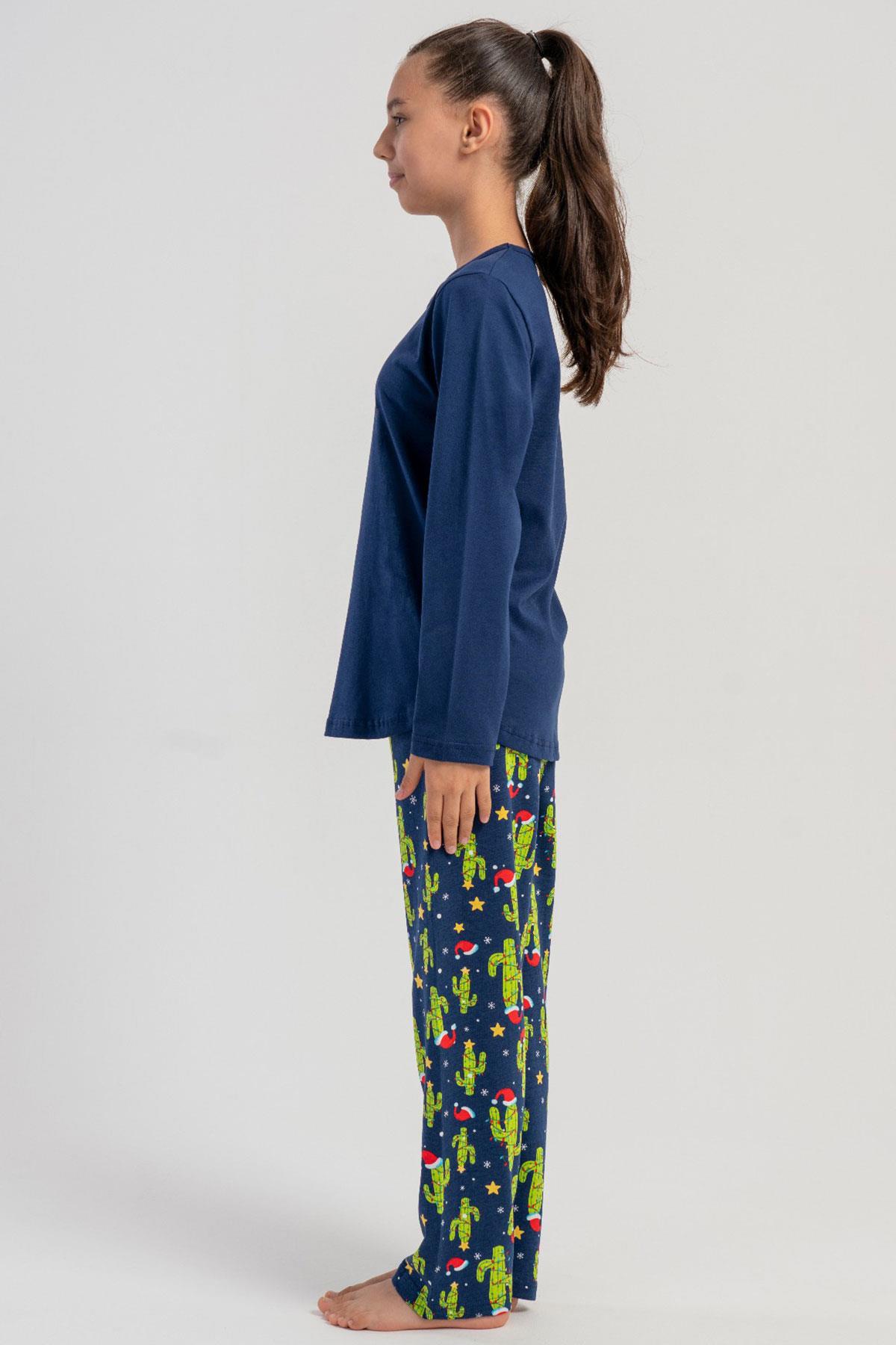 Vienetta Kids 5032752057 Kız Çocuk Uzun Kollu Pijama Takımı