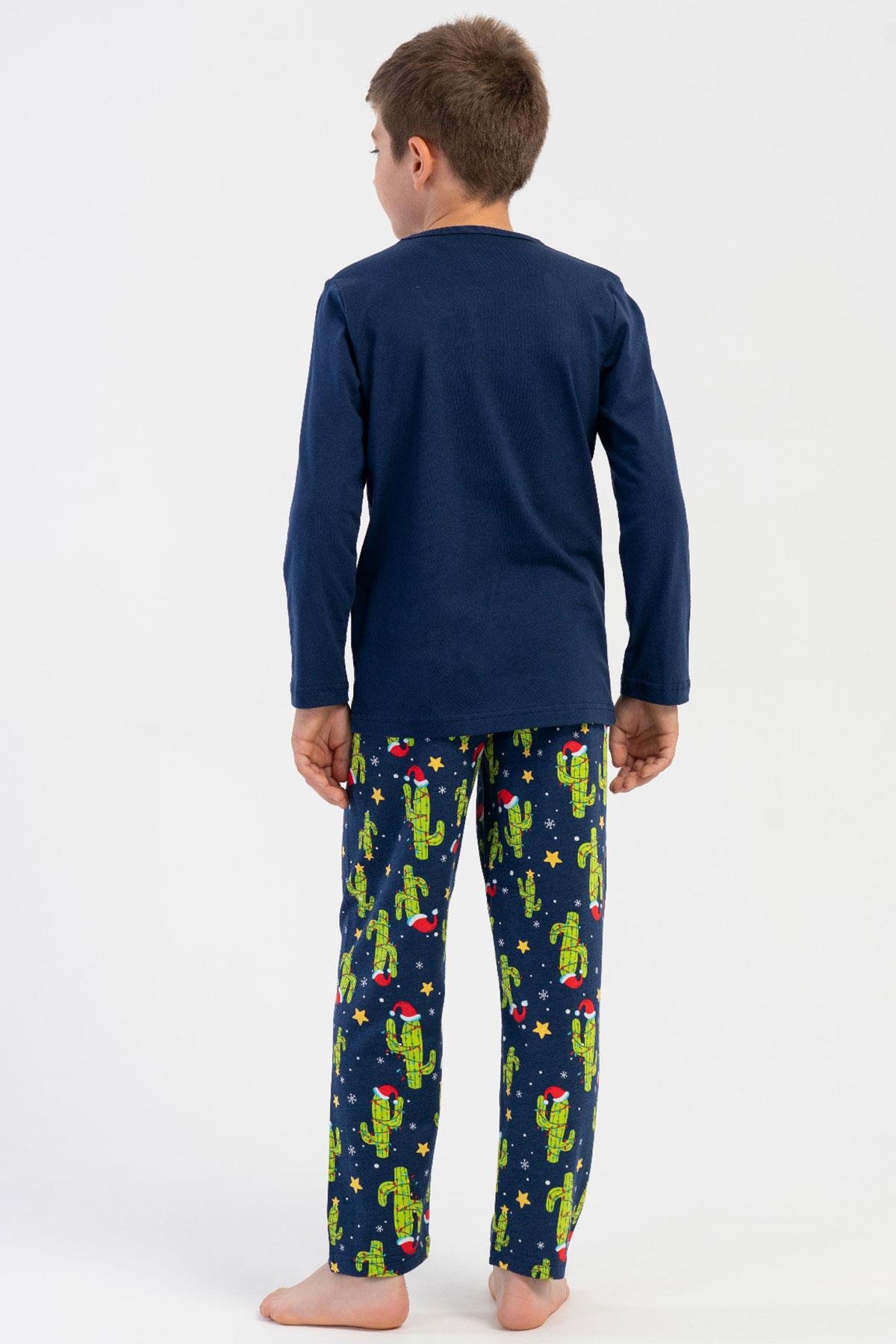 Vienetta Kids 5032762057 Erkek Çocuk Uzun Kollu Pijama Takımı