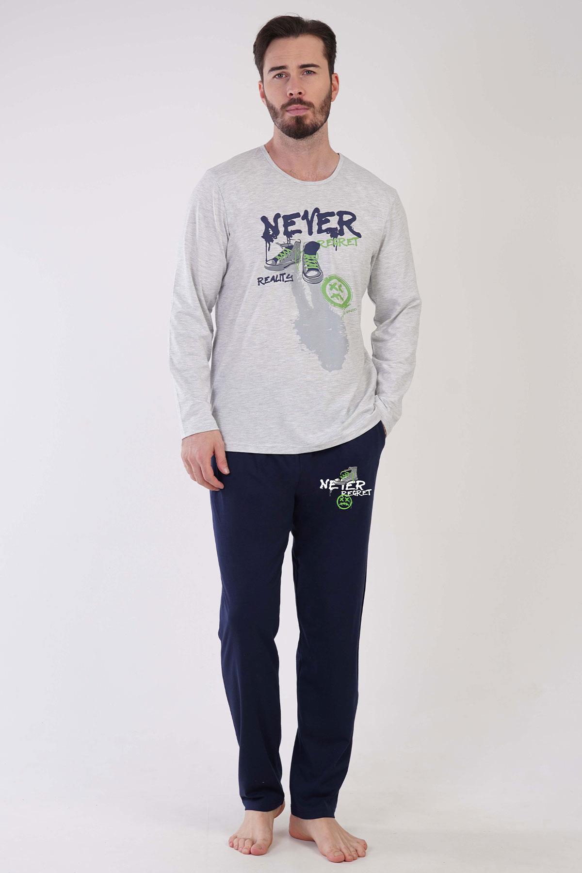 Vienetta Man 3060140000 Erkek Uzun Kollu Pijama Takımı