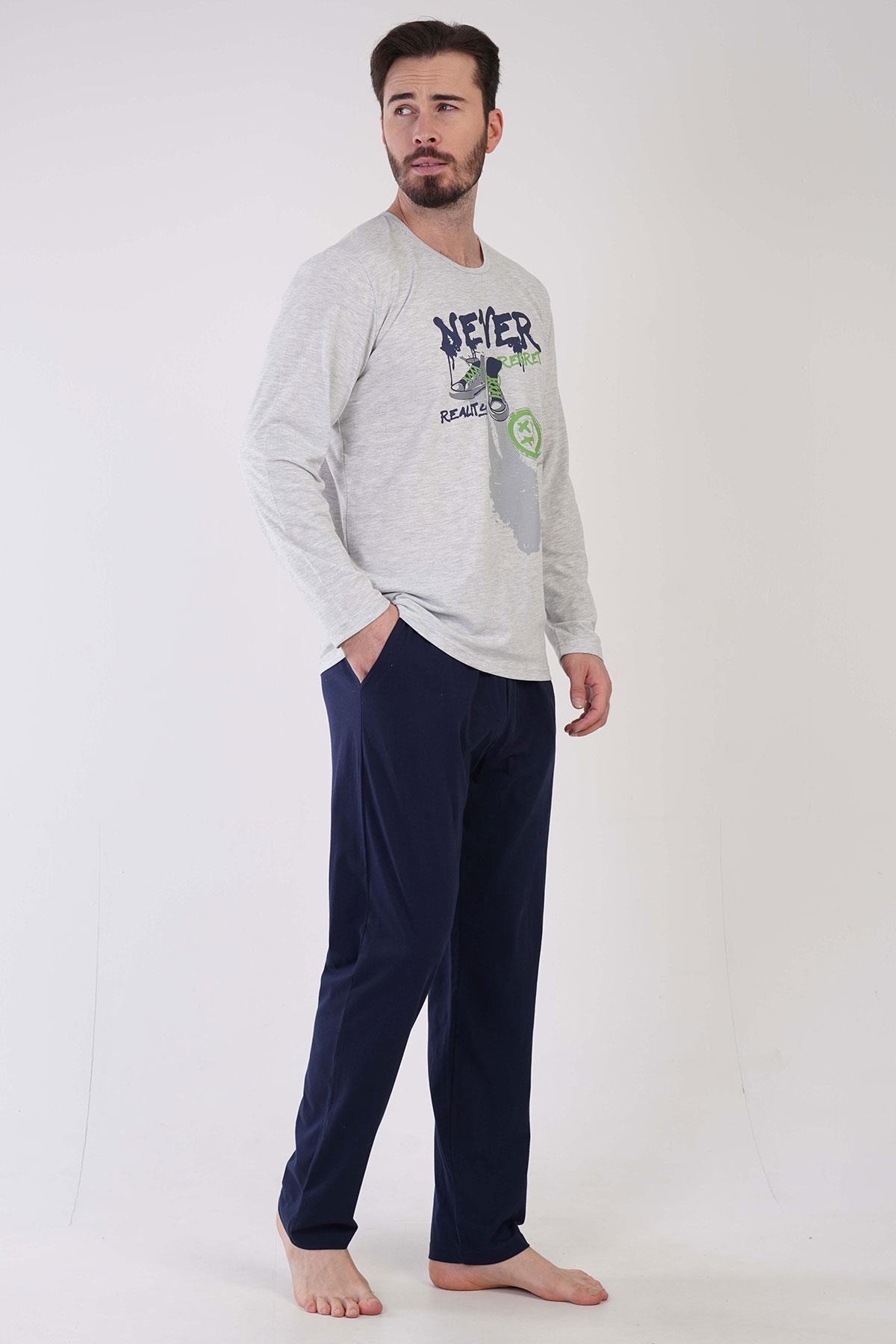 Vienetta Man 3060140000 Erkek Uzun Kollu Pijama Takımı