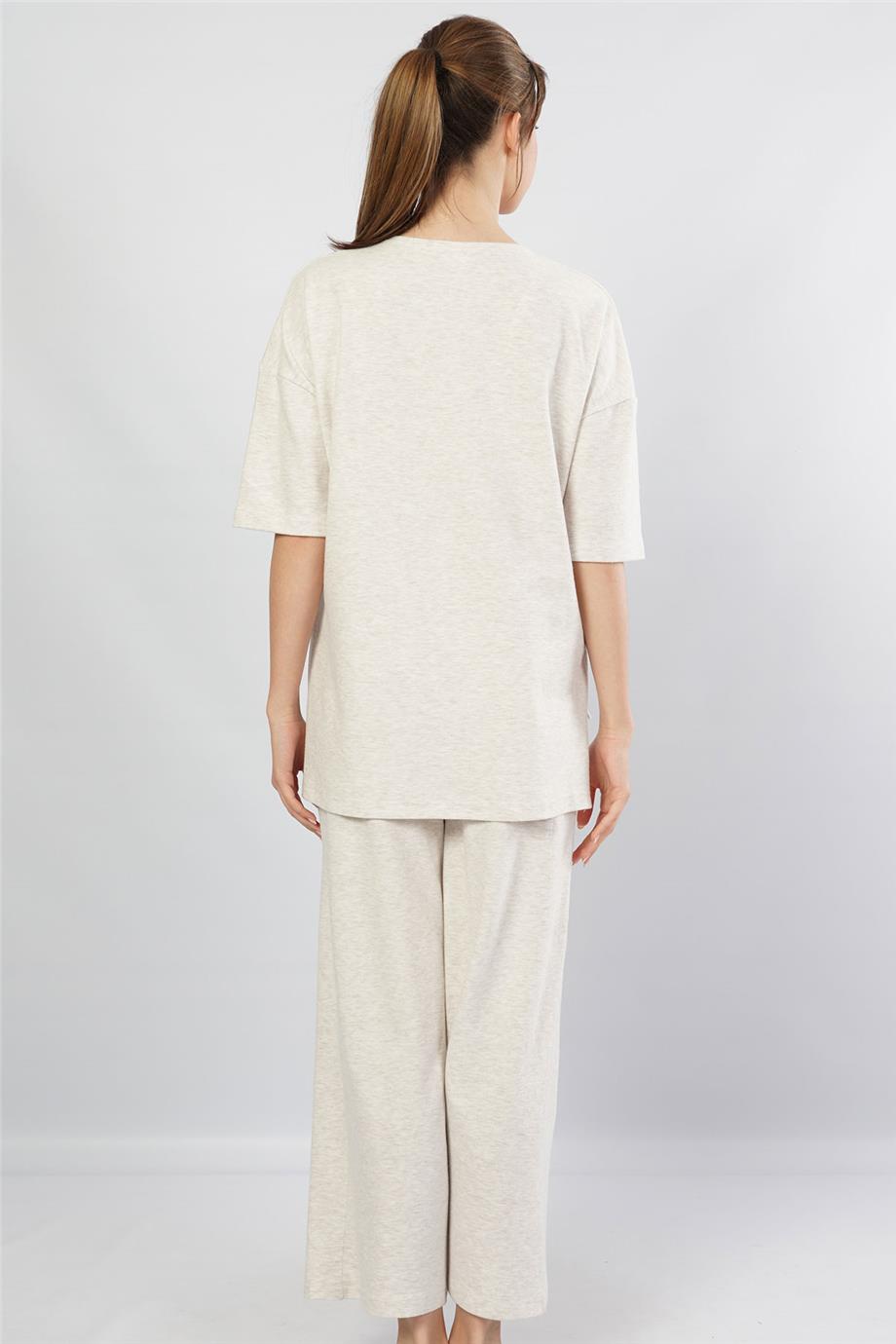 Vienetta Vienetta Kadın Kısa Kollu Pijama Takımı