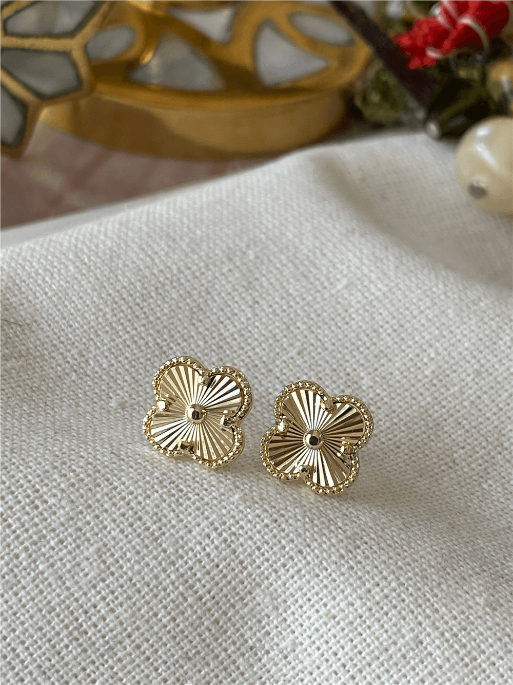 14K Cleef Küpe