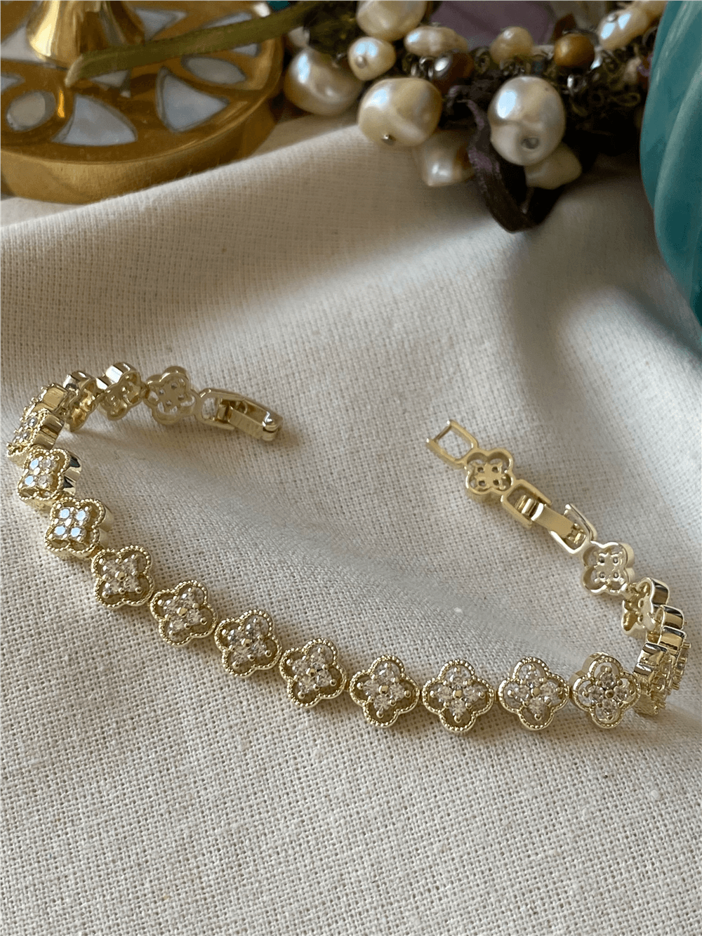 14K Cleef Tasarım Bileklik