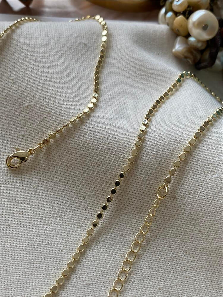14K Mini Pul Kolye