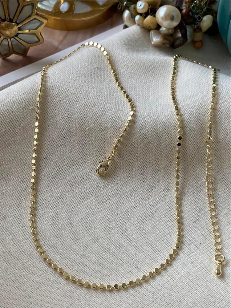 14K Mini Pul Kolye