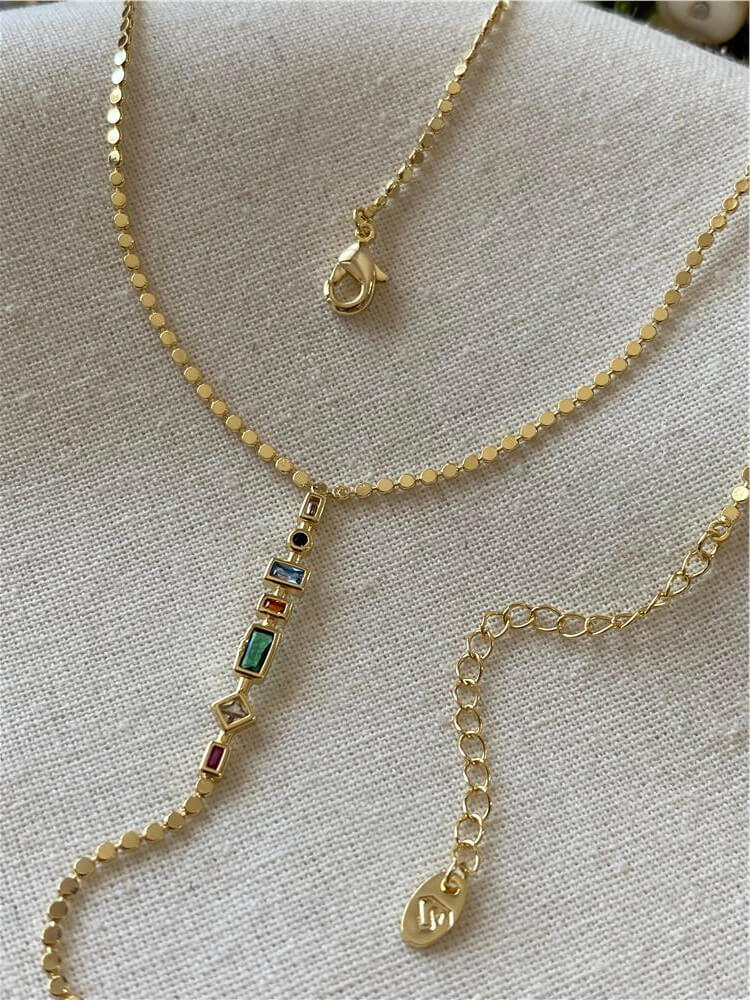 14K Minimal Element Y Model Kolye