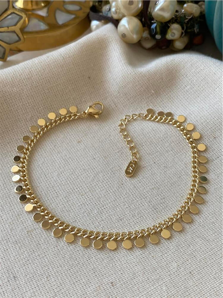 14K Pullu Zincir Bileklik