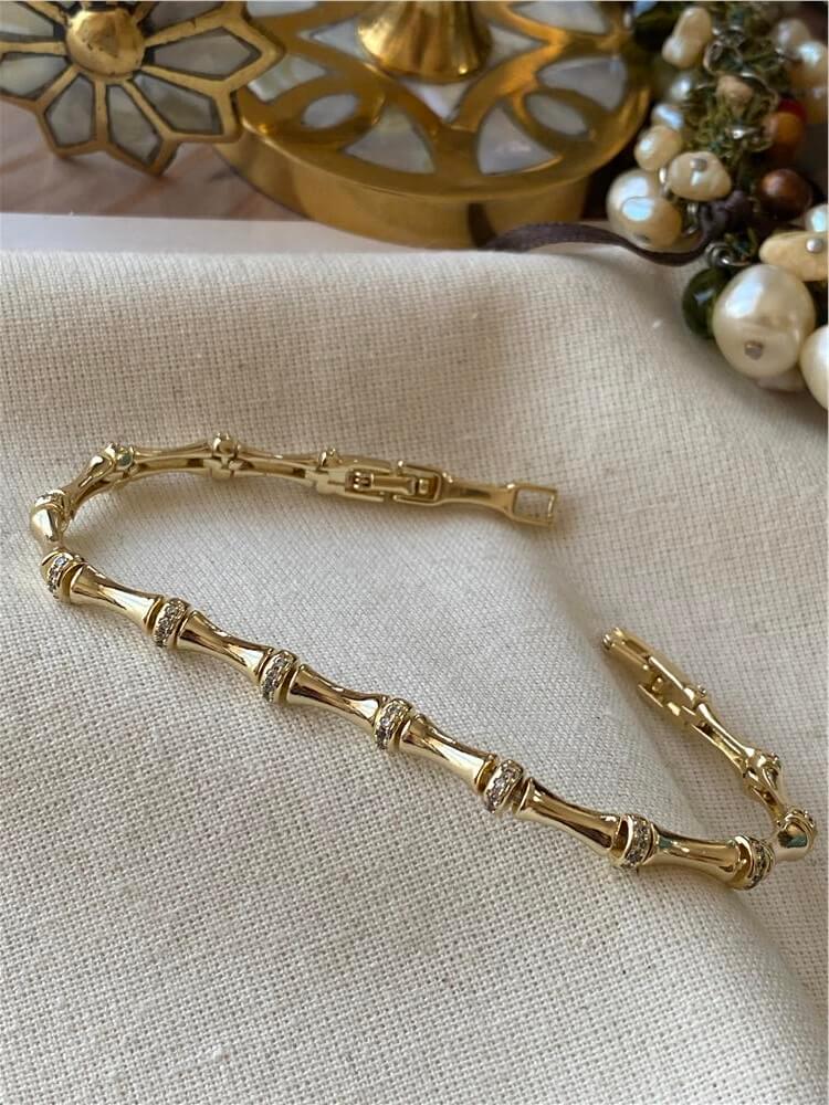 14K Taşlı Bone Bileklik