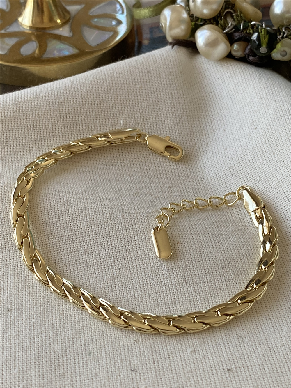14K Wave Model Bileklik