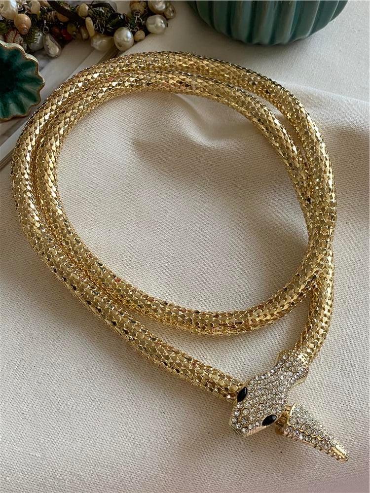 14K Yılan Kolye