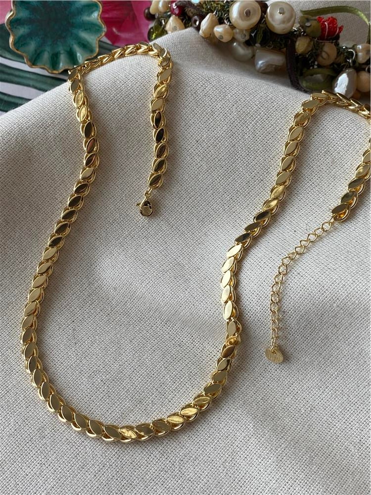 Altın Kaplama 45 cm Arpa Kolye