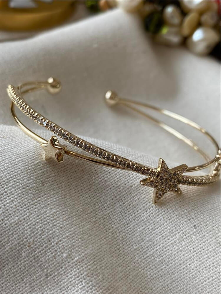 Ay ve Yıldız Detaylı Açık Kelepçe