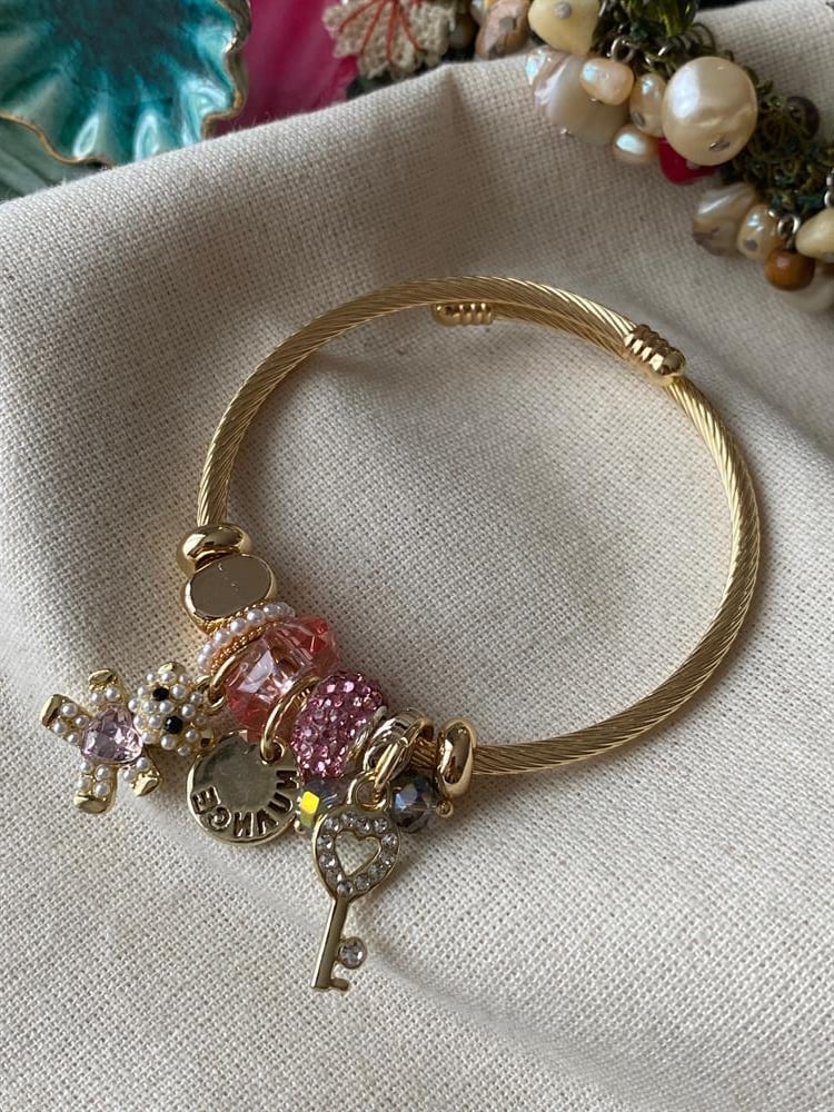 Ayıcık&Anahtar Charmlı Bileklik