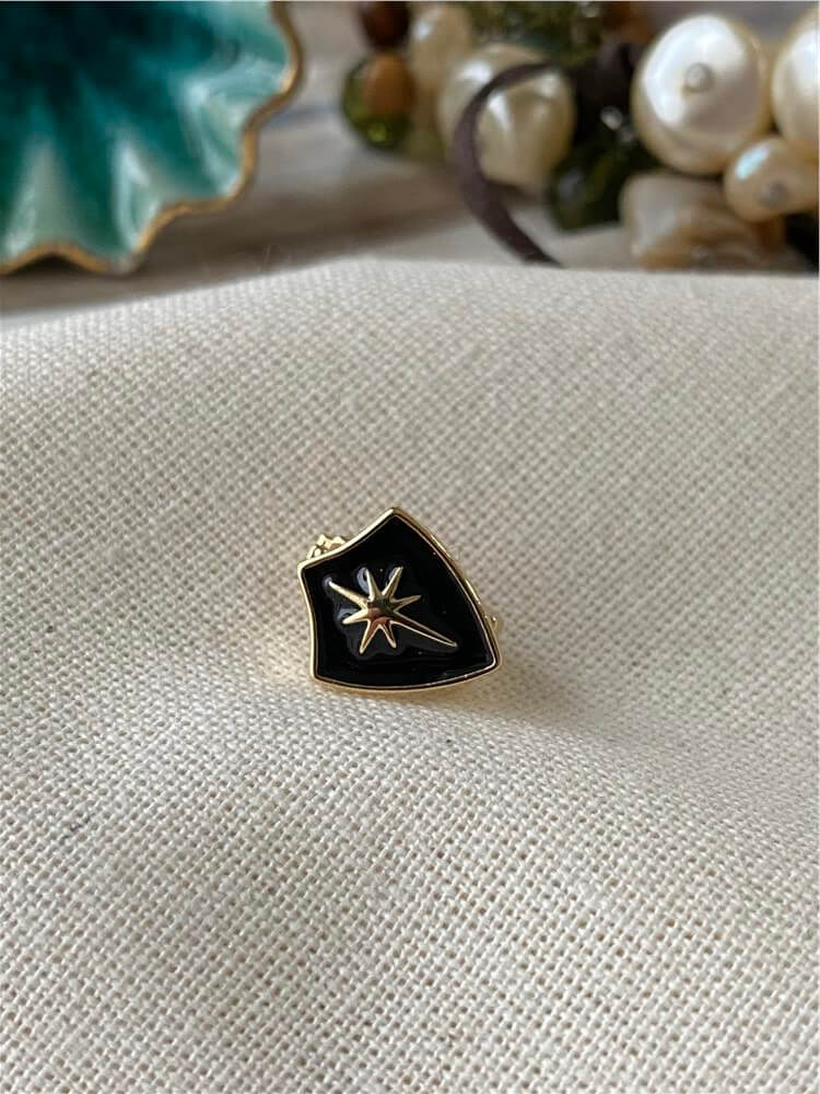 Black Shield Charm