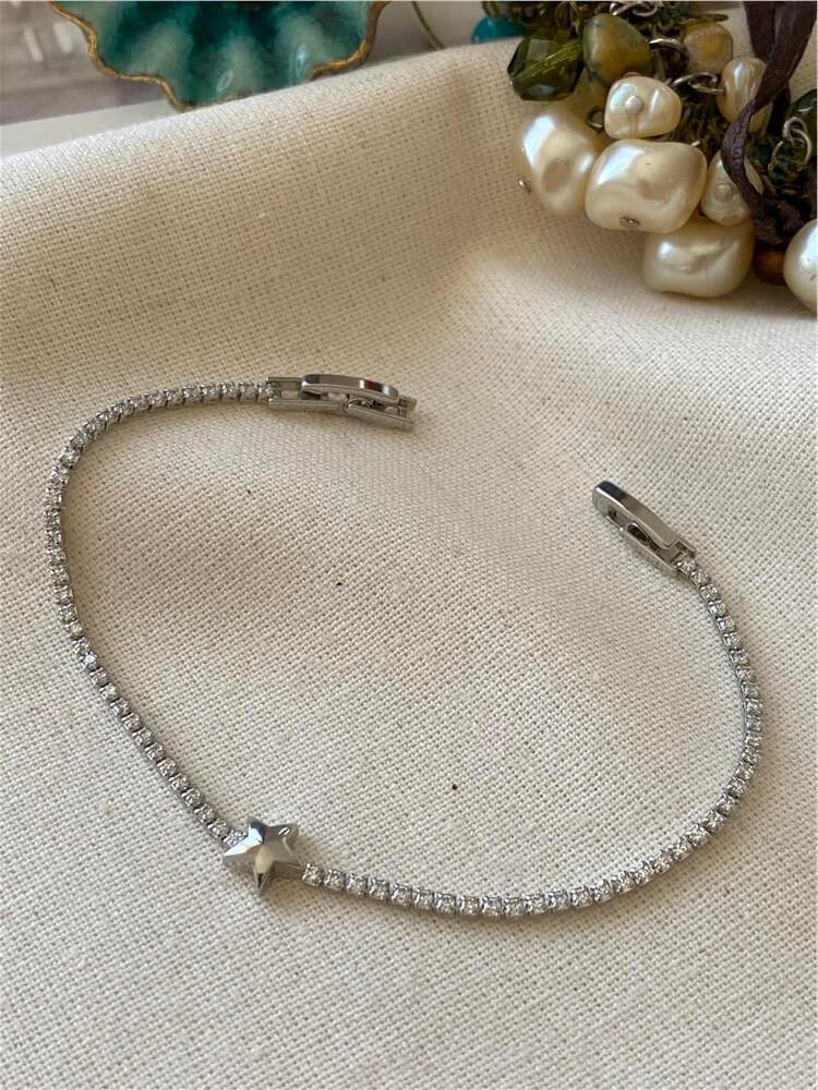 Bombe Yıldız Detaylı Suyolu Bileklik