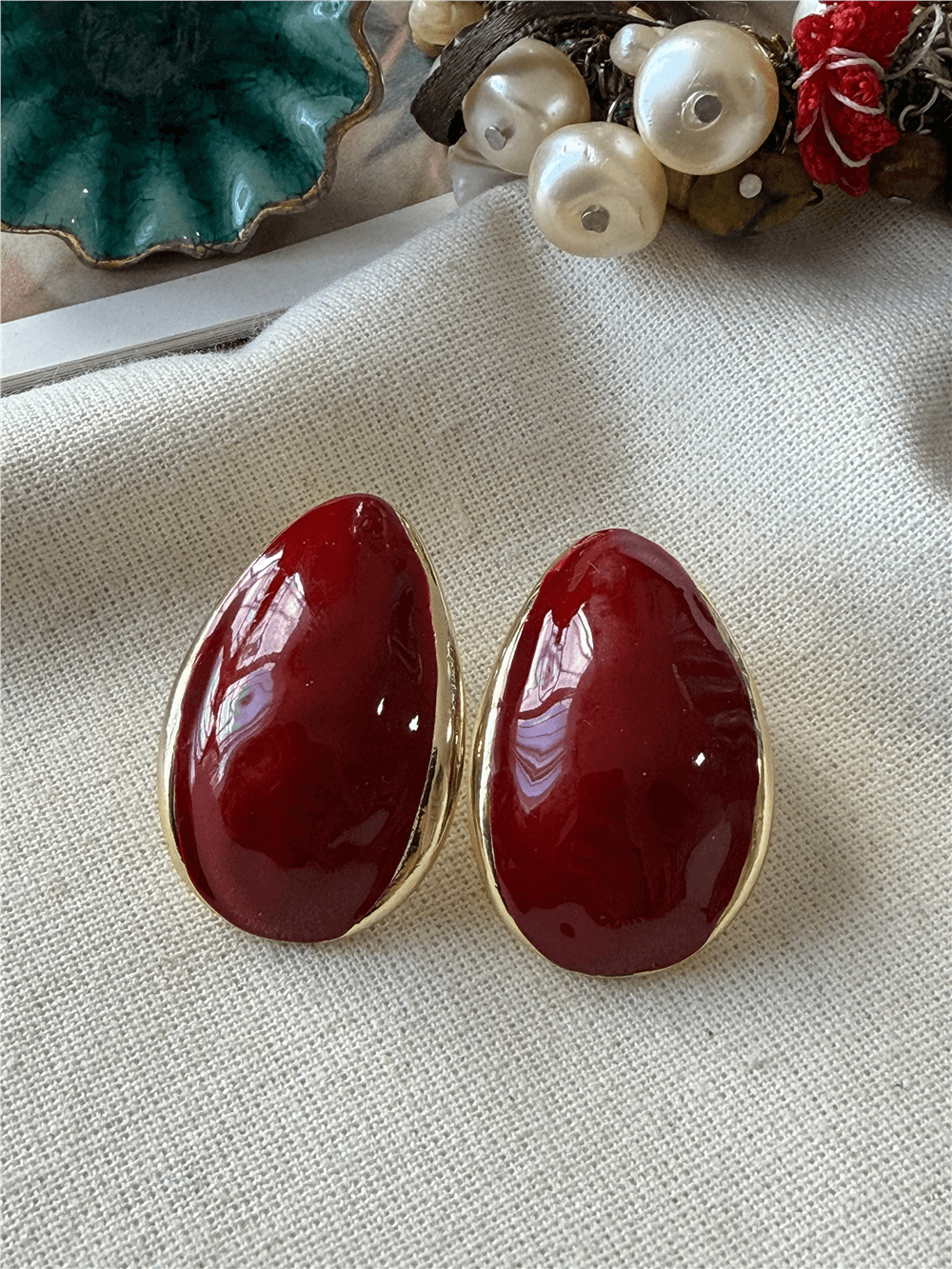 Bombeli Red Küpe