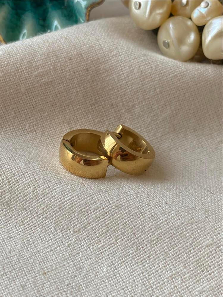 Çelik 1.9 cm Kalın Bombe Küpe