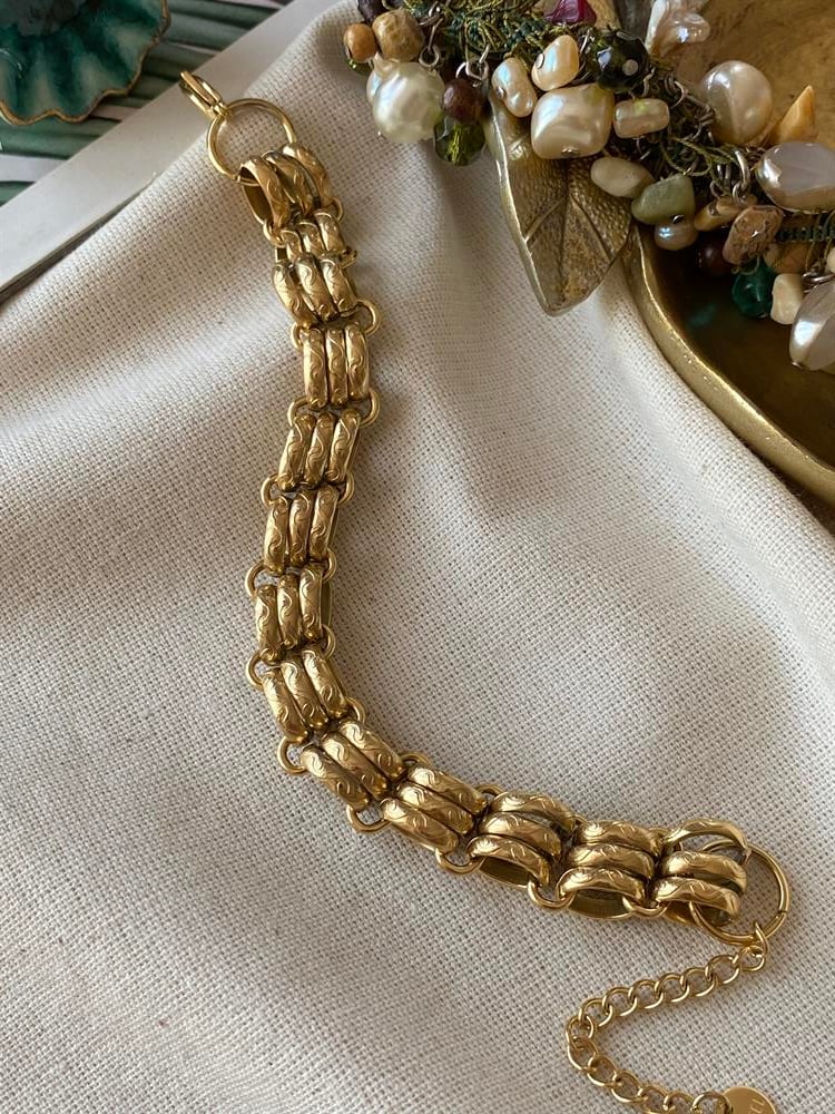 Çelik 3 Halka Geçmeli Bileklik