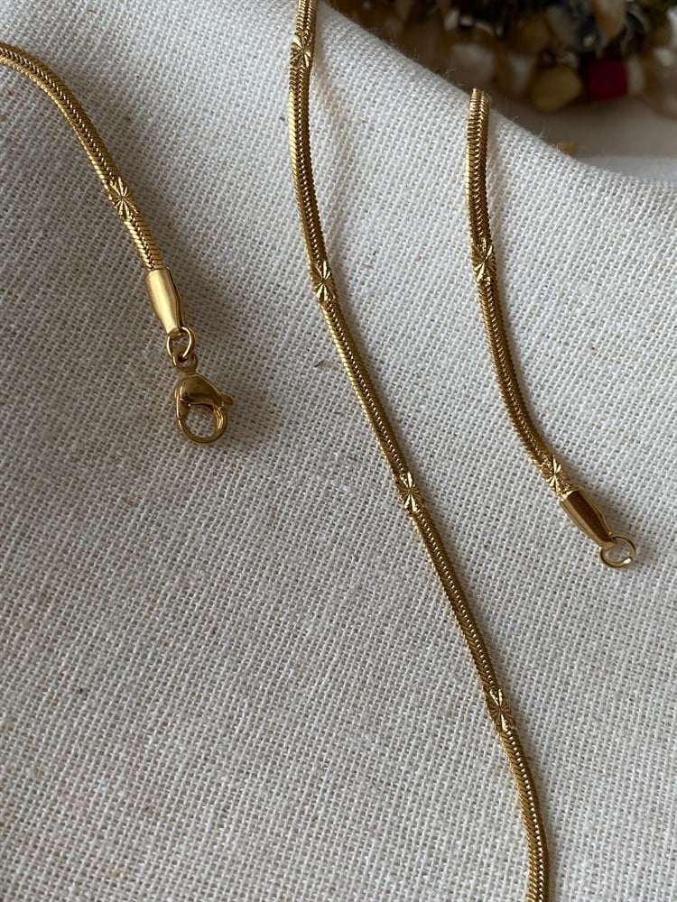 Çelik 60 cm Yıldız Baskılı Zincir 