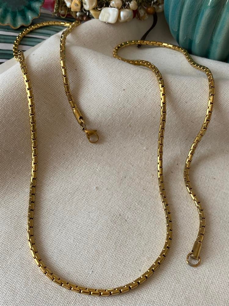 Çelik 80cm Kalın Geçmeli Zincir 