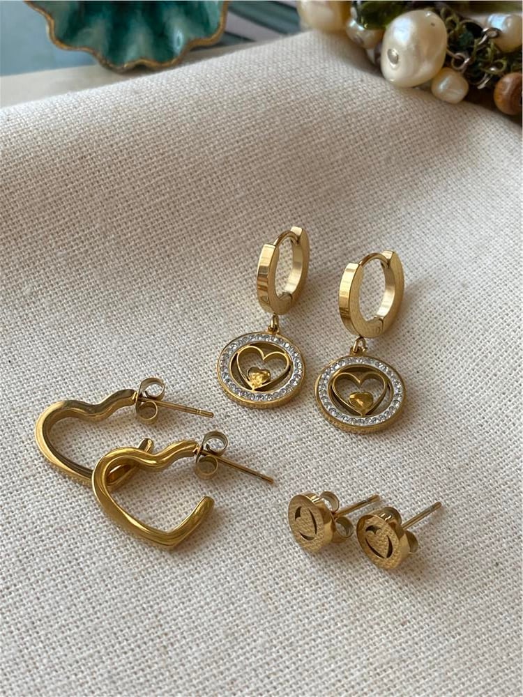 Çelik Altılı Lovely Küpe