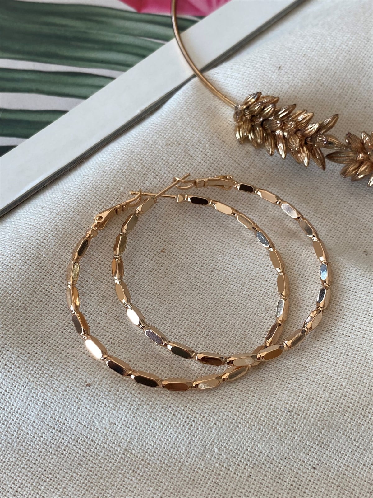 Çelik Bade Halka Küpe