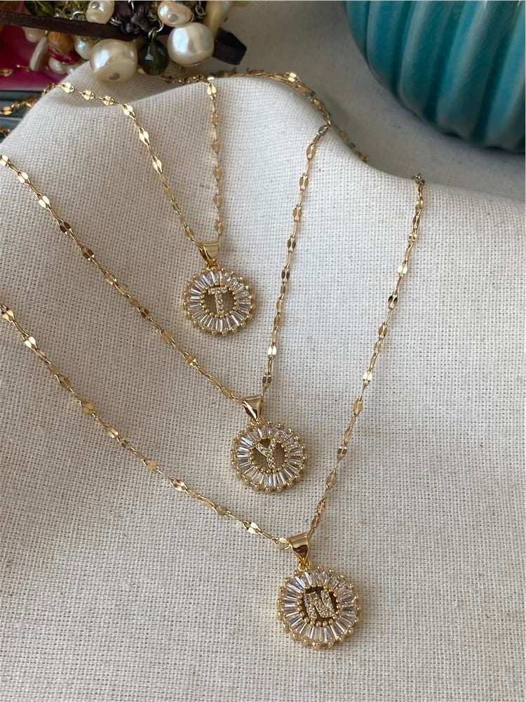 Çelik Baget Harf Kolye