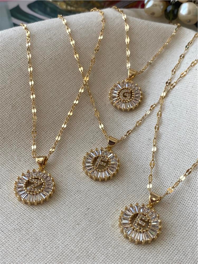 Çelik Baget Harf Kolye